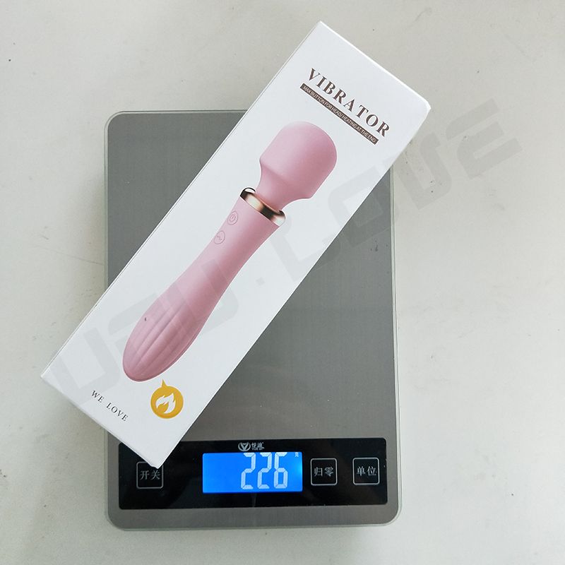 Wholesale Heating AV Massager Vibrator Orgasm For Woman Double Motor Pink/Purple Masturbator For Woman Female Sex Toys