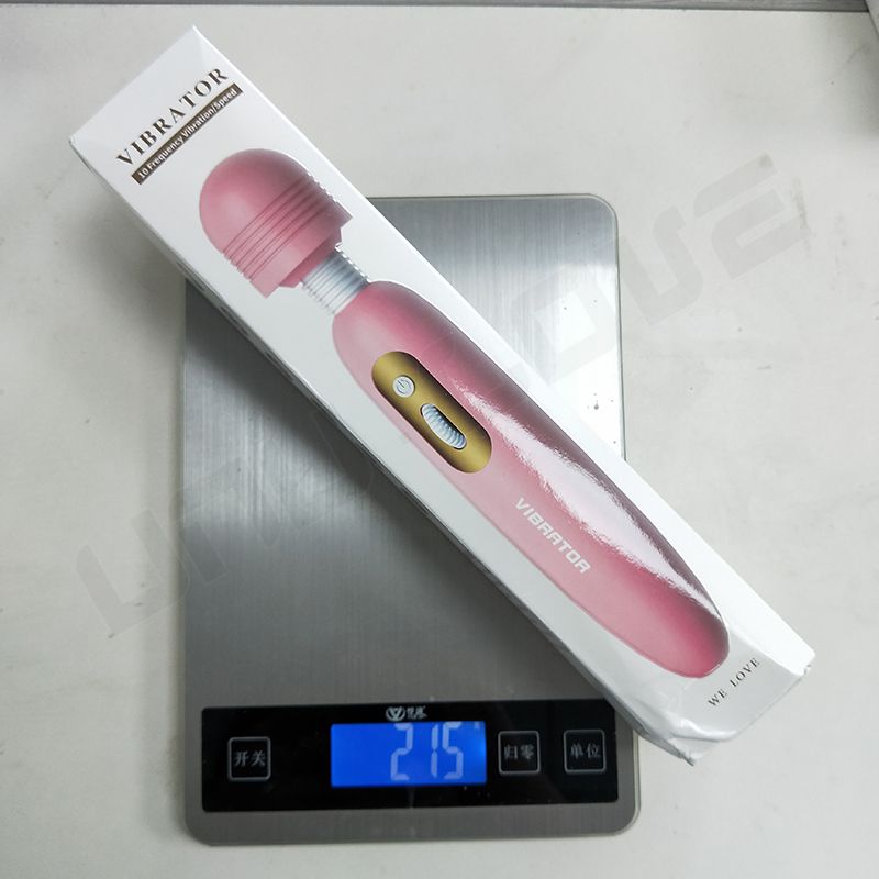 High Quality AV Wand Massager 45mm Head Orgasm Vibrator Pink/White 10 Frequency 360 Vibrating Vibrator Sex Toys For Woman