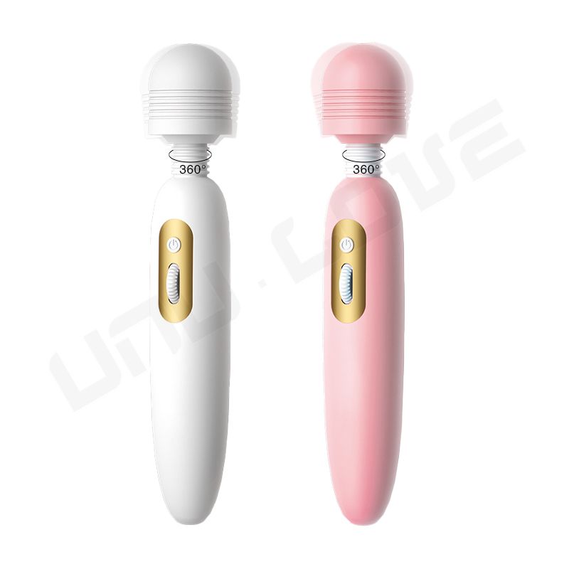 High Quality AV Wand Massager 45mm Head Orgasm Vibrator Pink/White 10 Frequency 360 Vibrating Vibrator Sex Toys For Woman