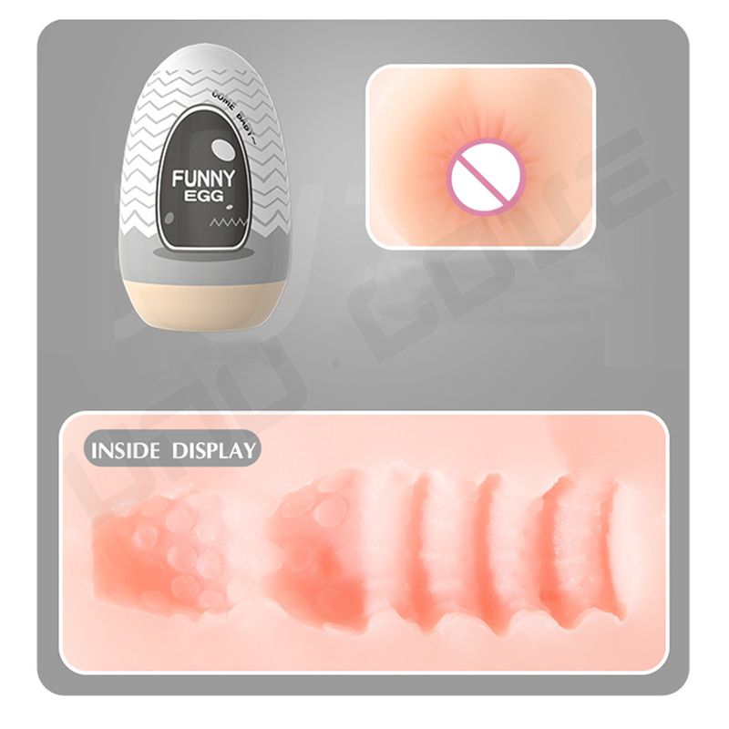 Cheap Mini Masturbation Egg a Set of 6 Portable Vaginal/Anal Oral Sex Toys Elasticity/Softness/Lifelike Mastuabtor For Man