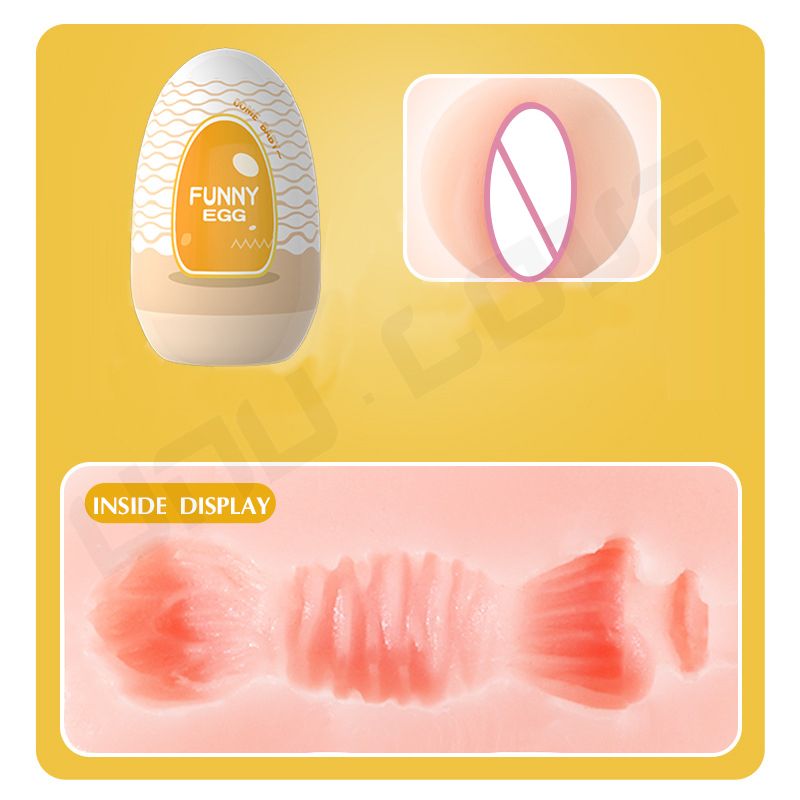 Cheap Mini Masturbation Egg a Set of 6 Portable Vaginal/Anal Oral Sex Toys Elasticity/Softness/Lifelike Mastuabtor For Man