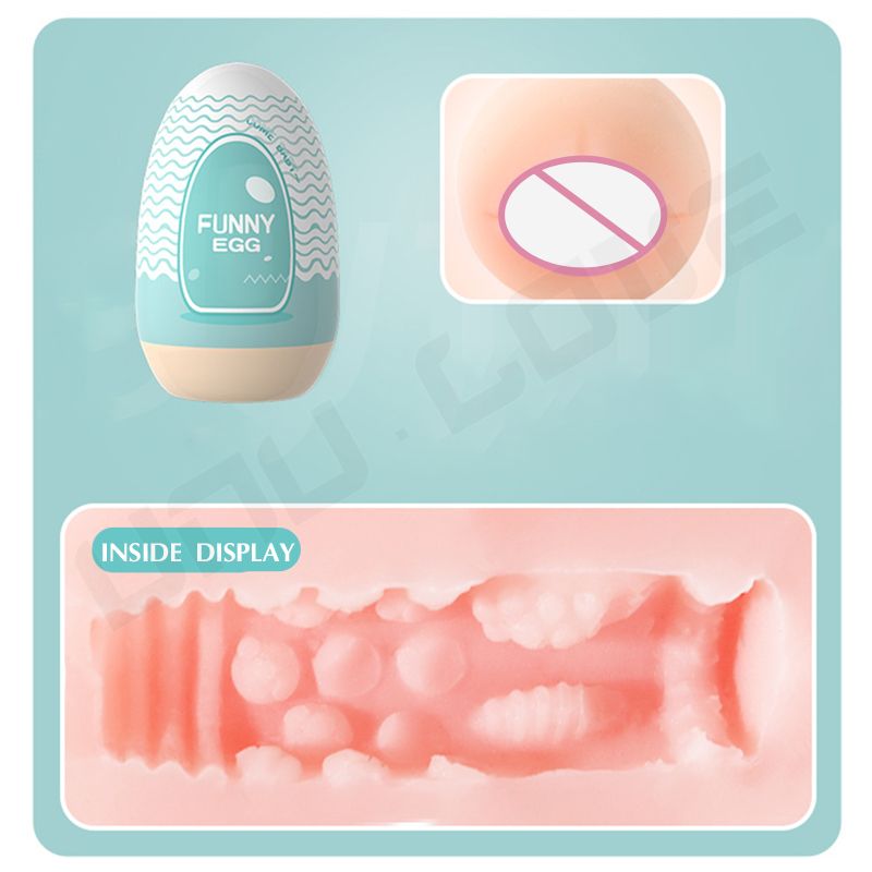 Cheap Mini Masturbation Egg a Set of 6 Portable Vaginal/Anal Oral Sex Toys Elasticity/Softness/Lifelike Mastuabtor For Man