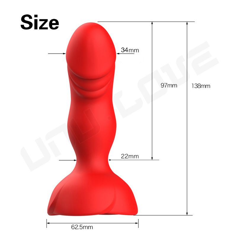 Rose Butt Plug Vibrator For Men And Women Adult Sex Toys Masturbator Breast Clitoris Massager Anal Plug Silicone