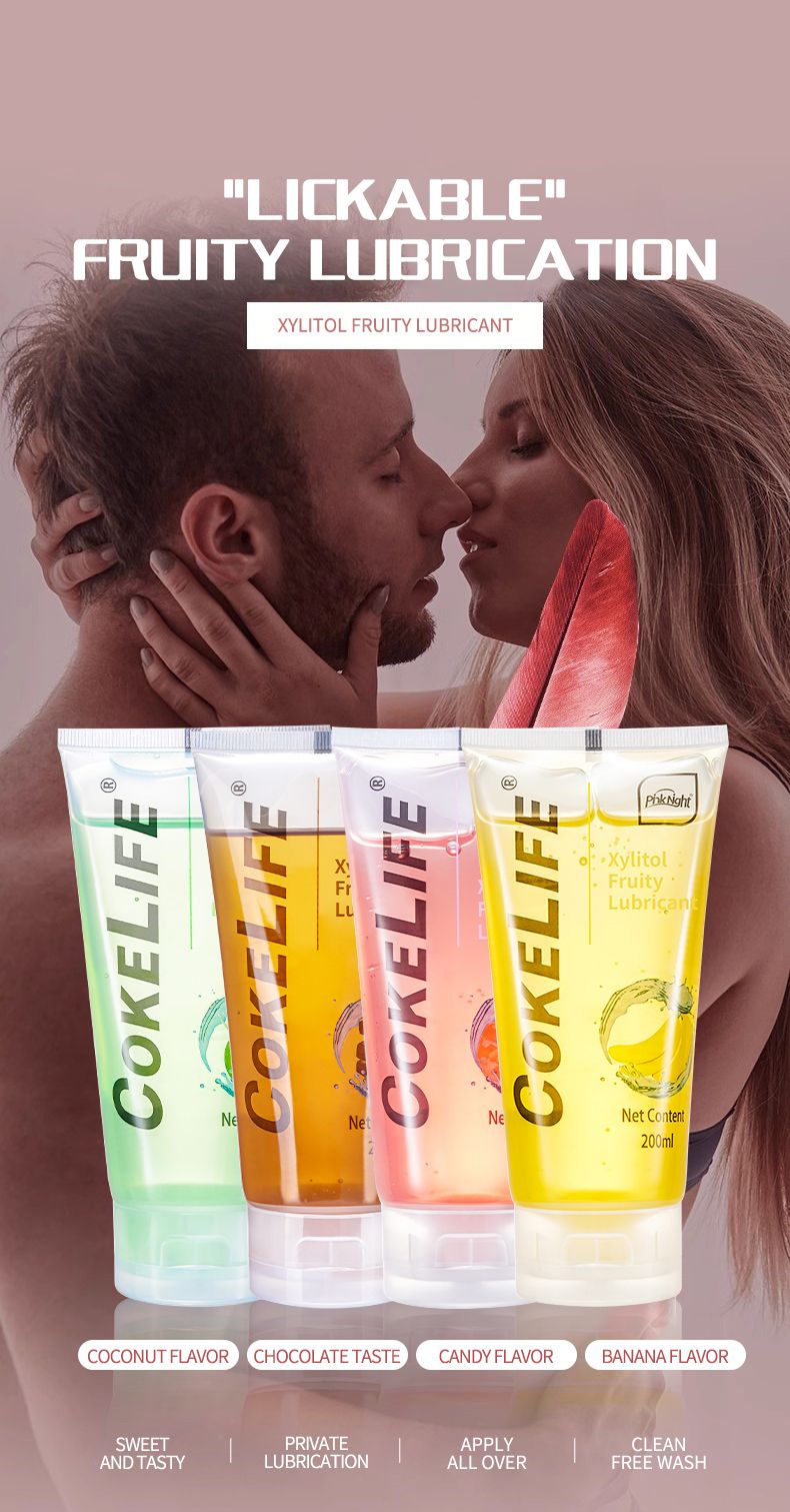 Low Price Cokelife Fruit flavor Lubricant Sex Gel 200ML Oral Sex Water Based Lubricant/Vaginal Lubricant For Sex Lube