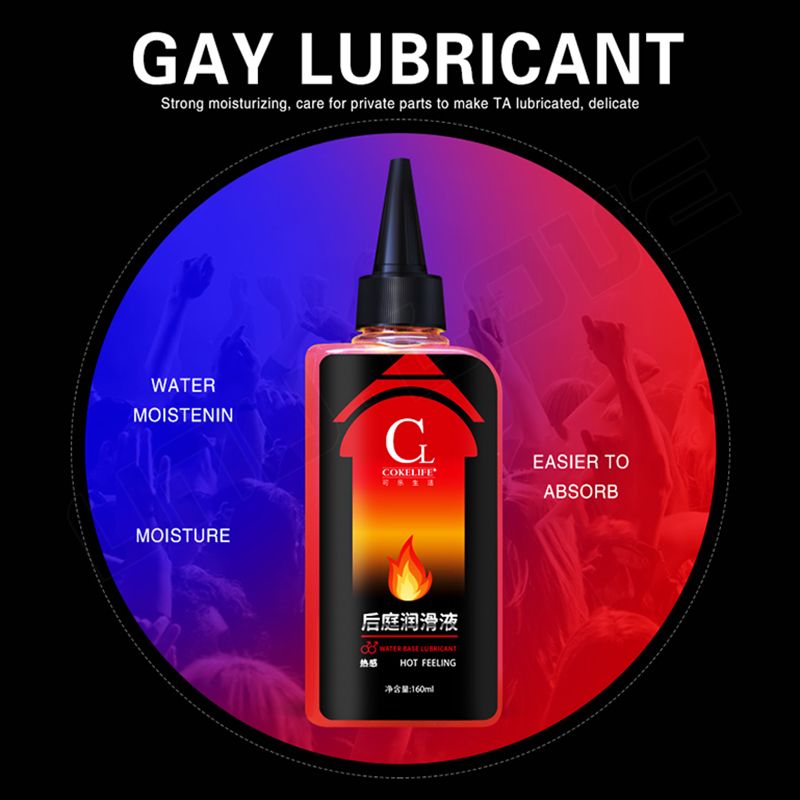 Top Grade Anal Lubricant Sex For Men Gay Water Based Lubricant Sex Gel 85ML/160ML Warm Cool lubricantes sexuales