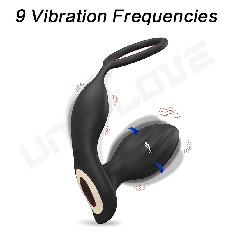 High Quality Anal Plug Vibrator App Bluetooth Control Cock Ring Vibrating Ring Butt Plug For Men Prostate Massager Masturbator