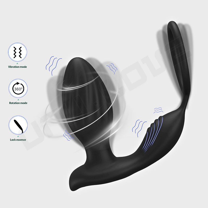 High Quality Anal Plug Vibrator App Bluetooth Control Cock Ring Vibrating Ring Butt Plug For Men Prostate Massager Masturbator