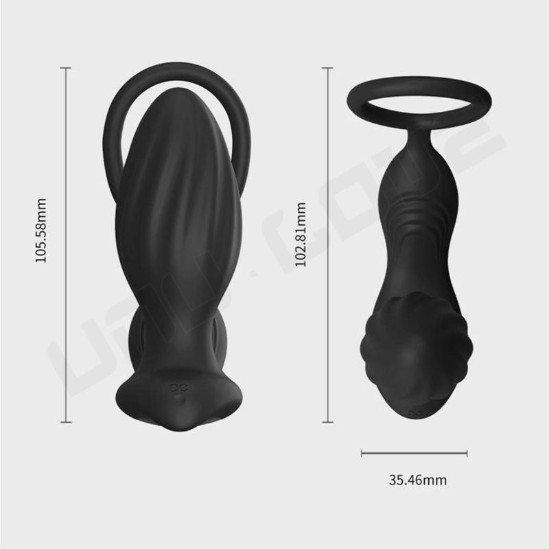 High Quality Anal Plug Vibrator App Bluetooth Control Cock Ring Vibrating Ring Butt Plug For Men Prostate Massager Masturbator