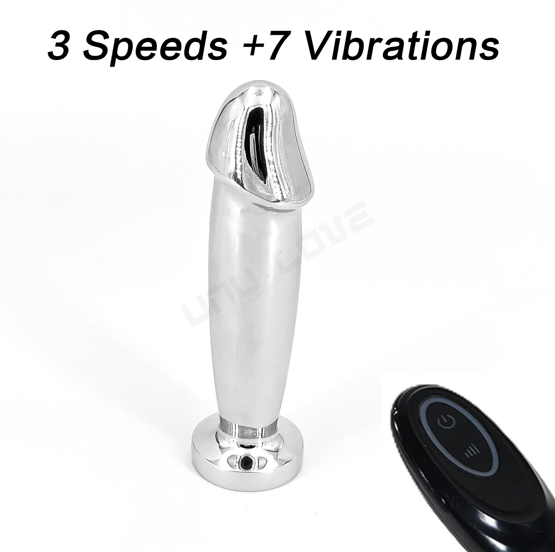 High Quality Metal Anal Plug Vibrator With Remote 3 Speed 7 Vibration Sex Toys For Woman Masturbator Adult Sex Toys