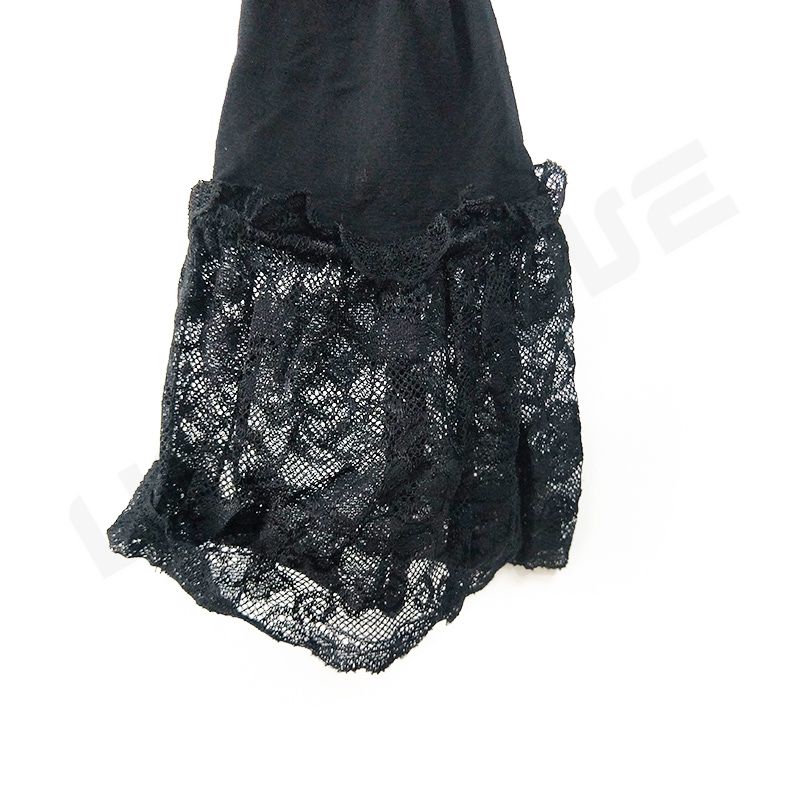 Cheap Ultra-Thin Stockings Lace Black Garter Stockings T Pants Sexy Lingerie Set Hollow Hook Sexy Underwear Lenceria Sexy