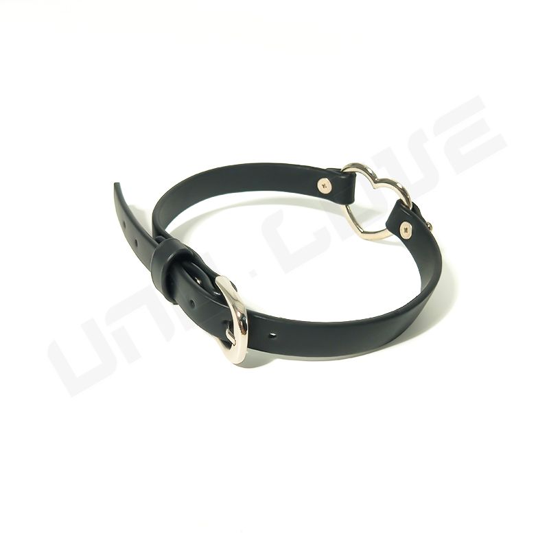 New Sm Products Heart Shape Cosplay Gothic Style Leather Neck Collar Sex Collar For Women Leg Rings BDSM