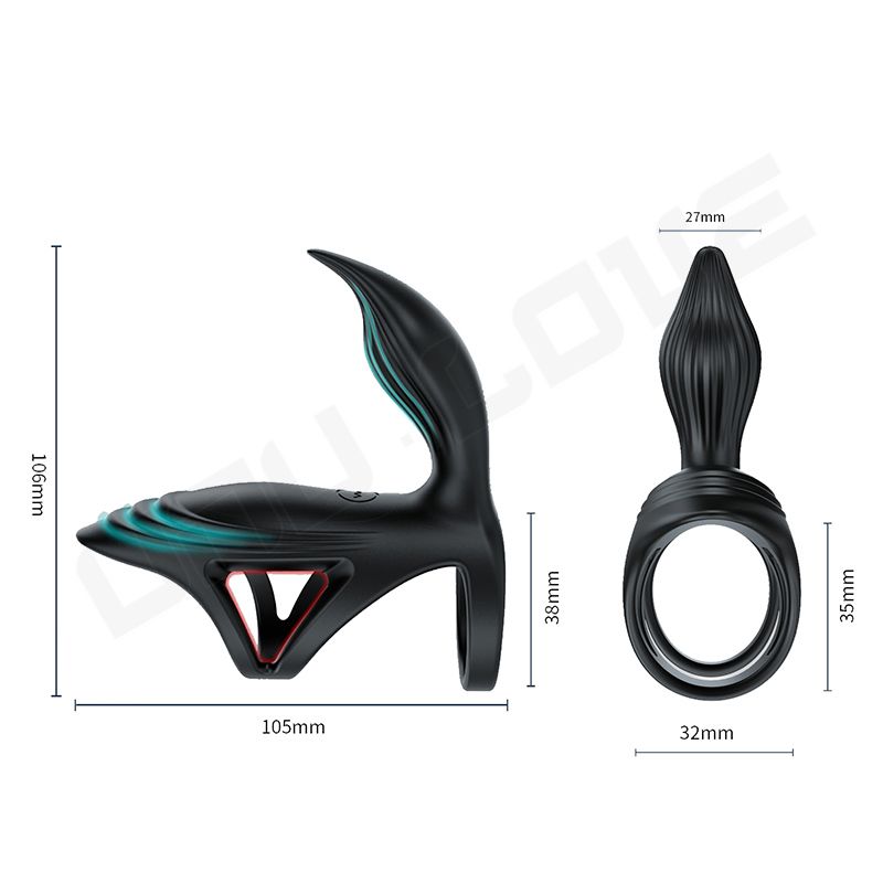 Low Price Alien Shape Silicone Cock Ring Vibrating Bluetooth App Control Penis Ring Sex Toy For Men Masturbator