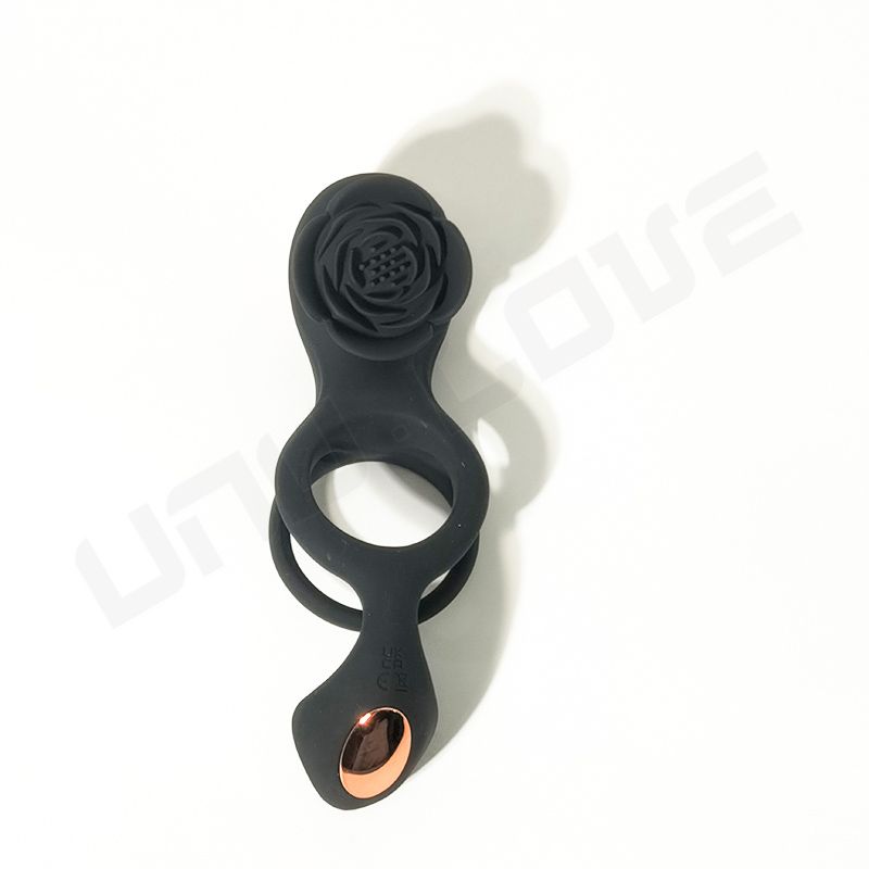 New Rose Vibrator Cock Rings Bluetooth Control App 2 Vibrating Ring For Couple Sex Toys For Men Breast Clitoris Stimulation