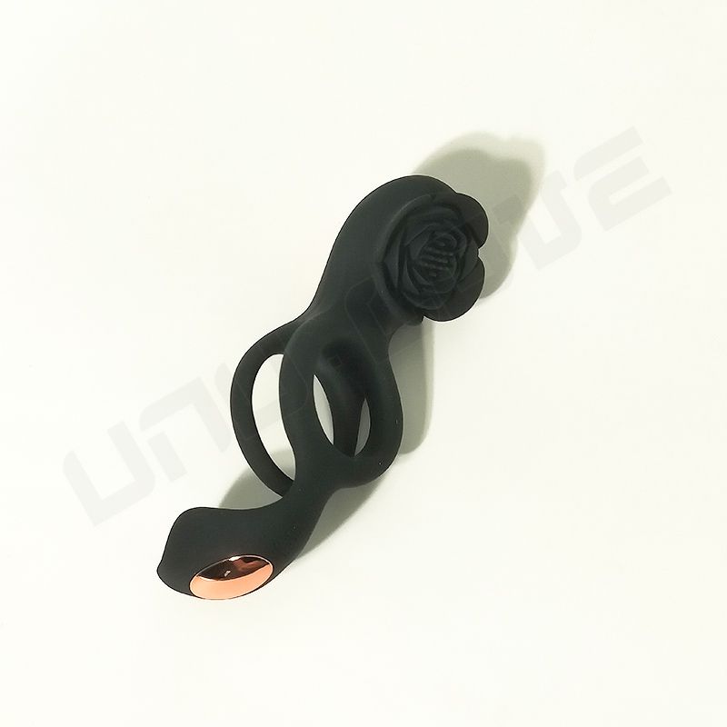 New Rose Vibrator Cock Rings Bluetooth Control App 2 Vibrating Ring For Couple Sex Toys For Men Breast Clitoris Stimulation