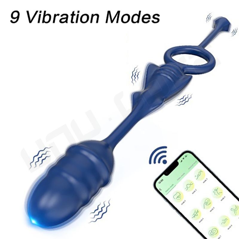 Wholesale Spring Winding Penis Ring Vibrator App Bluetooth Control Cock Ring For Couple Adult Sex Toys For Men Anal Plug