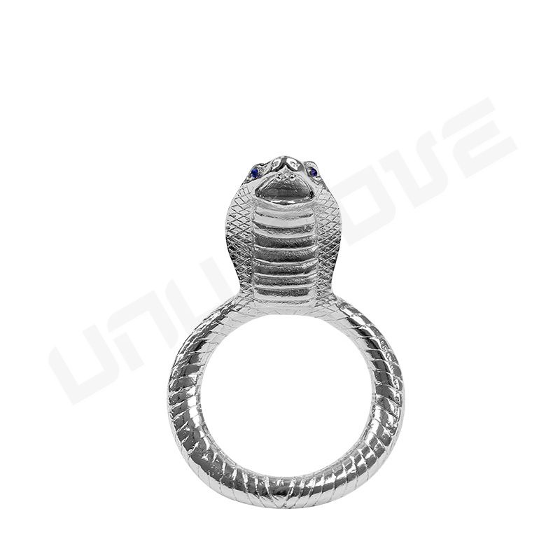 Low Price Zinc Alloy Snake Head Metal Cock Ring For Men/Penis Cover Adult Sex Toys For Men