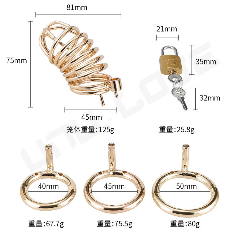 High Quality Metal Stainless Steel Chastity Lock For Men Chastity Cage Sex Toys For Men