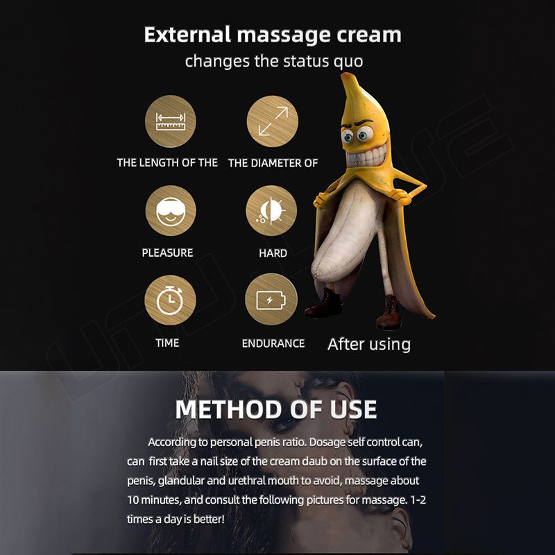 KBW Men'S Penis Massage Cream Xxxl Plant Extracts Male Penis Enlargement Thickening Nourishing Sex Gel